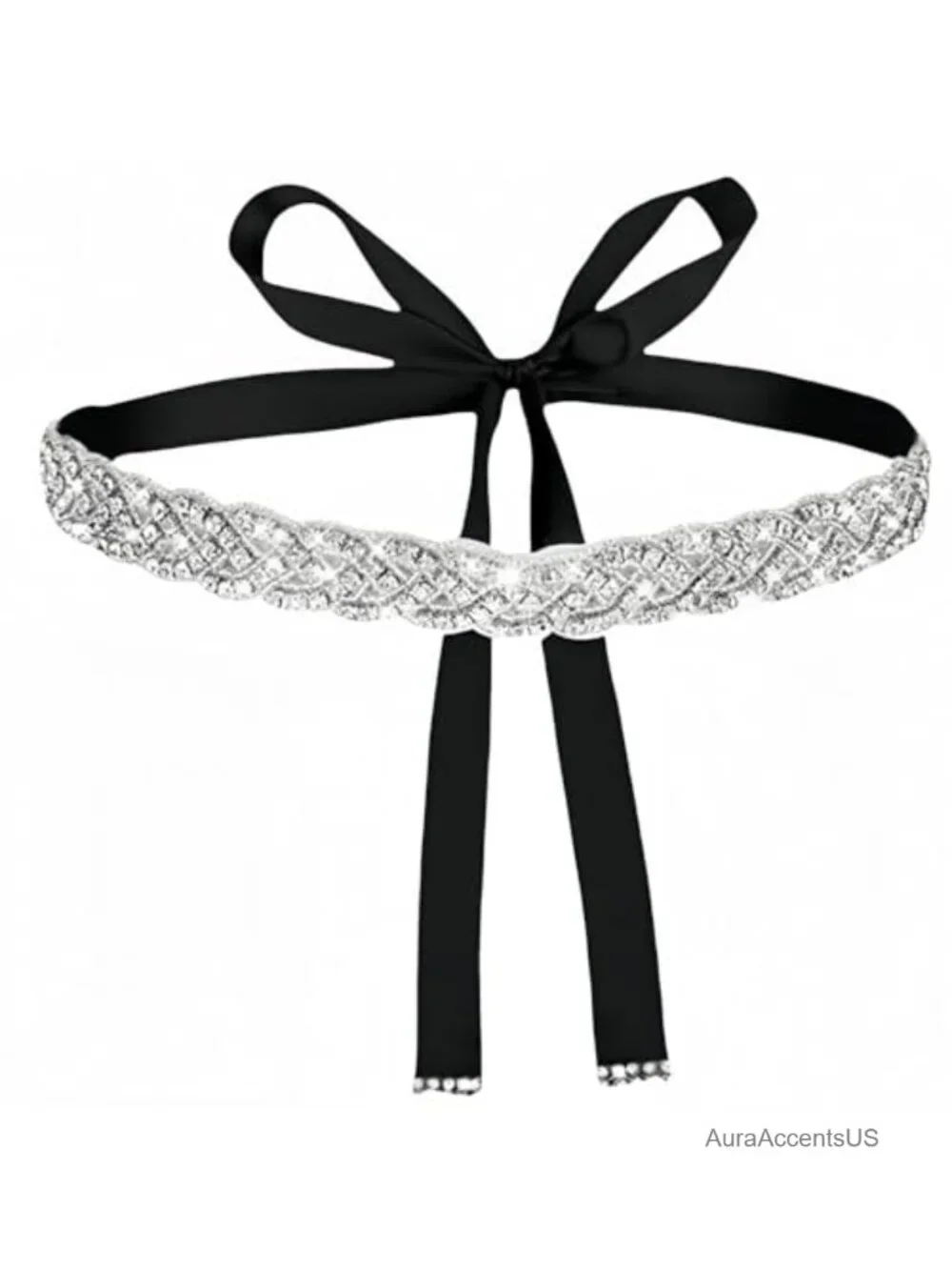 Sparkling Rhinestone Bridal Belt Wedding Sash Adjustable